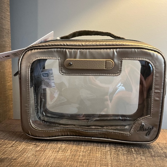 lug Bags Nwt Stagecoach Clearview Crossbody Bag Metallic Walnut Poshmark